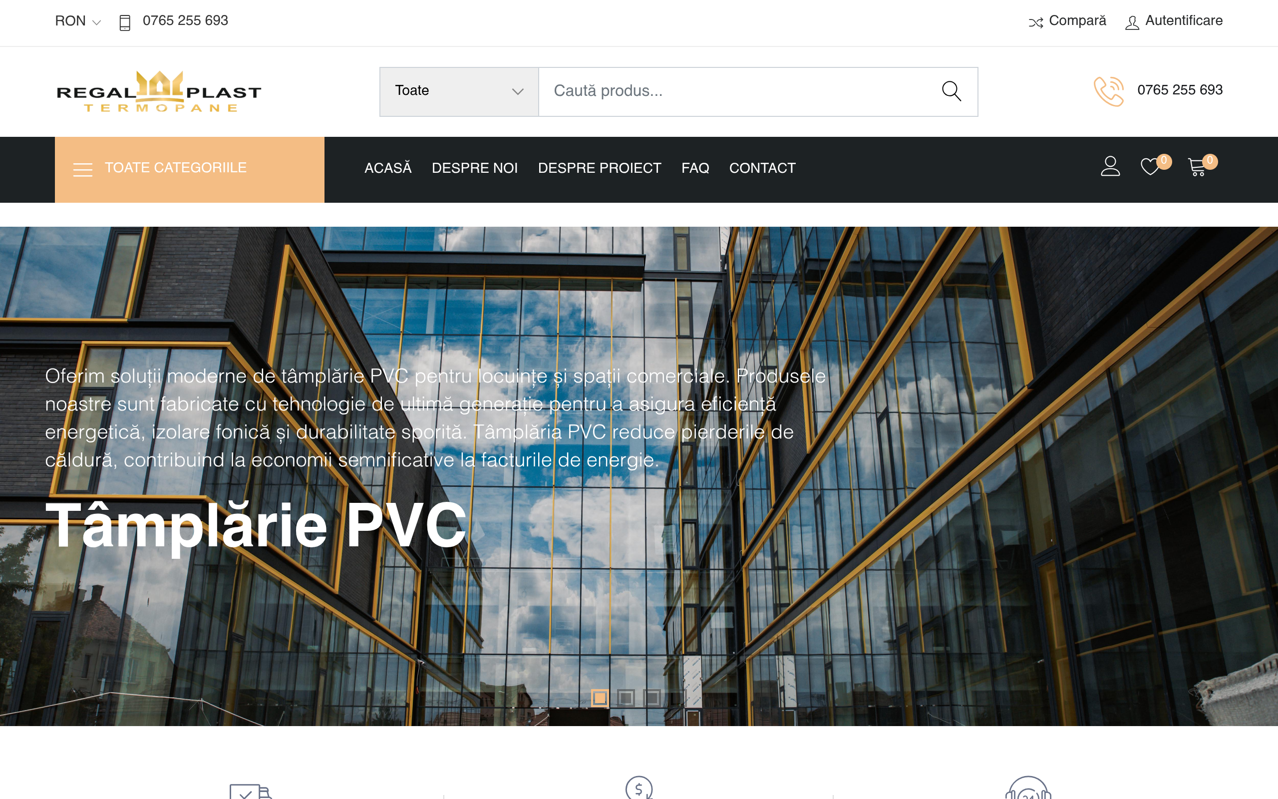 Example of a custom online store built for product sales